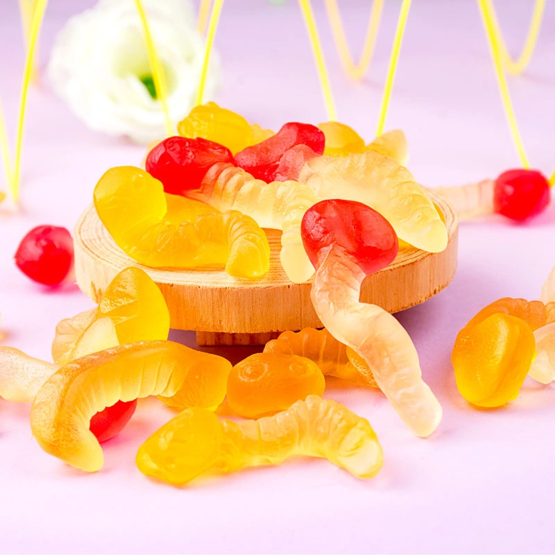 OEM Custom Service Ice Cream Fruits Flavor Jelly Bean Soft Candies Sour Sugary