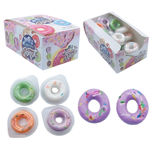 Custom 3D Soft Sweet Mini Colorful Donuts Fruit Flavor Jelly Gummy Candy