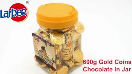 Wholesale 500g Gold Coins Chocolate in Jar from Larbee Factory