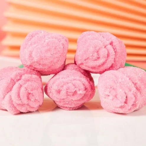 15g*24 Handmade Valentine&prime; S Day Rose Lollipop Marshmallow