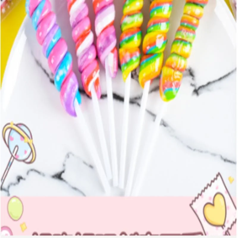 OEM Candy Maker Custom Christmas Lollipop Assorted Fruits Flavour Swirl Lollypop