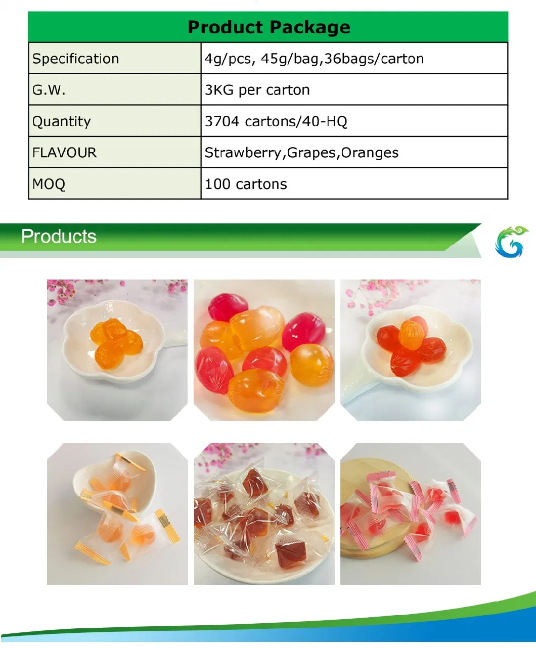 Collagen Supplement Soft Candy OEM ODM Fruit Flavours Collagen Candy Manufacturer