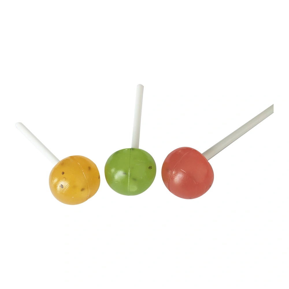 Pink Mixed Lollipop Fruit Hard Candy with Sweet Colorful Fruit Flavor
