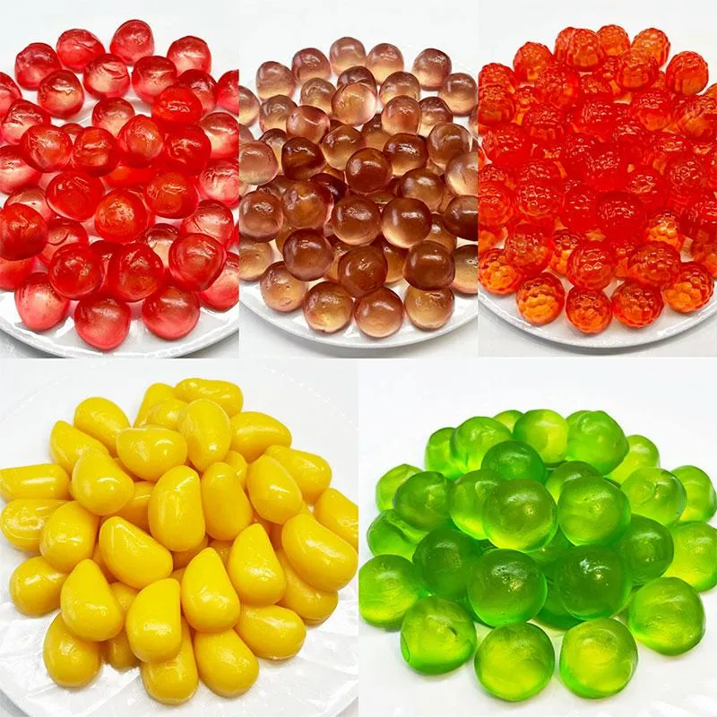 Wholesale Halal Bulk Sweet Sour Soft Candy Different Shape Sugar Coated Gummy Candy