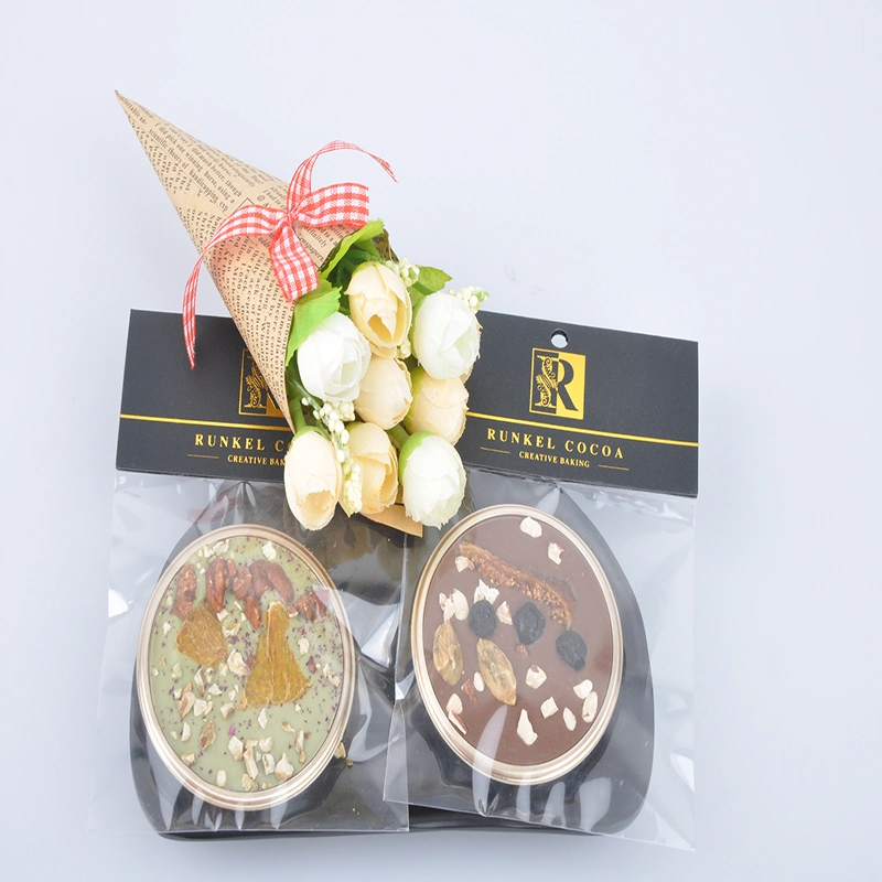 2022 High-End Custom Gift Makeup Mirror Pure Fat Chocolate Candy with Nuts