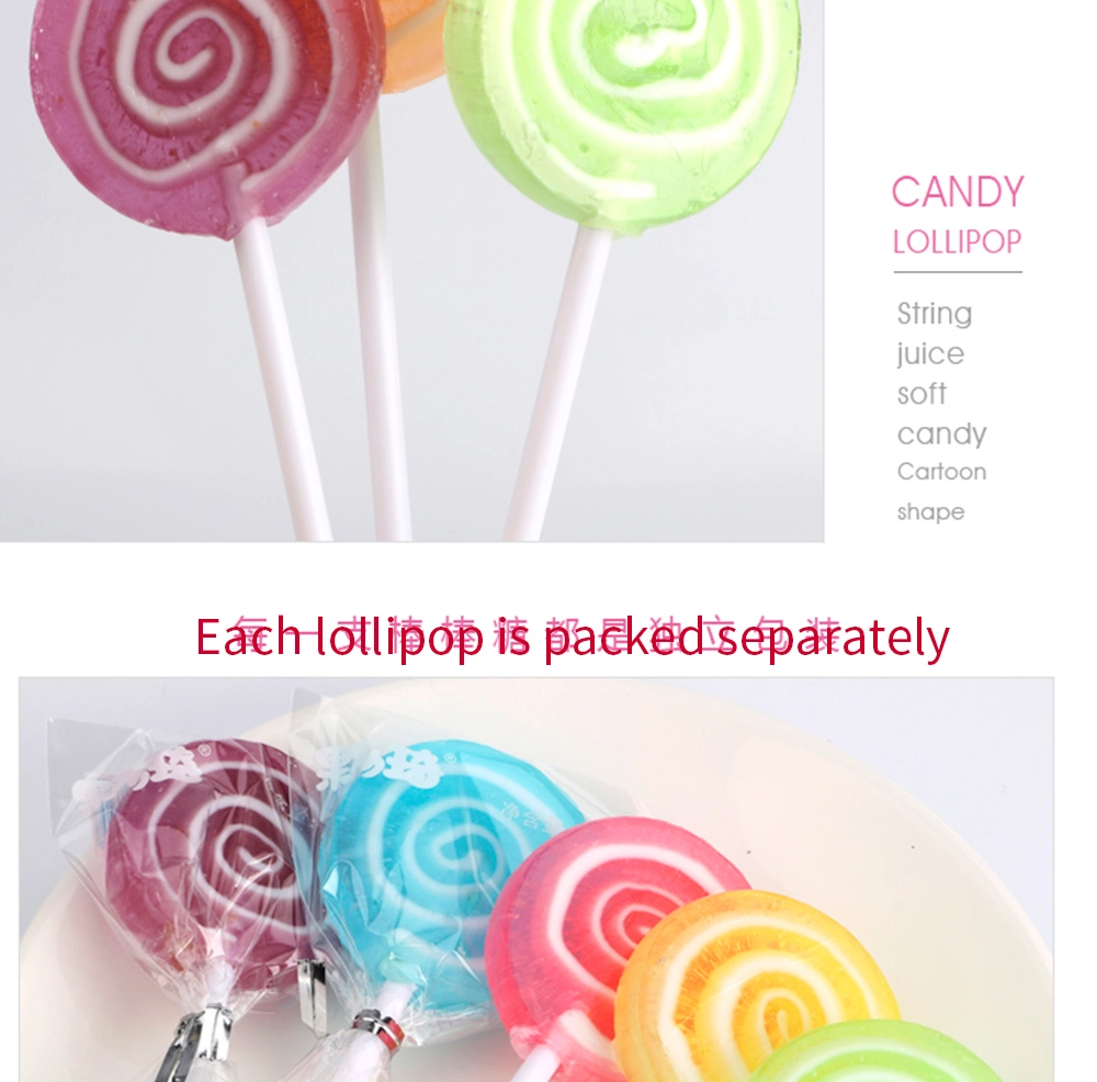 Chinese Ex-Factory Price Sweet Fruit Cute Cartoon Children Lollipop