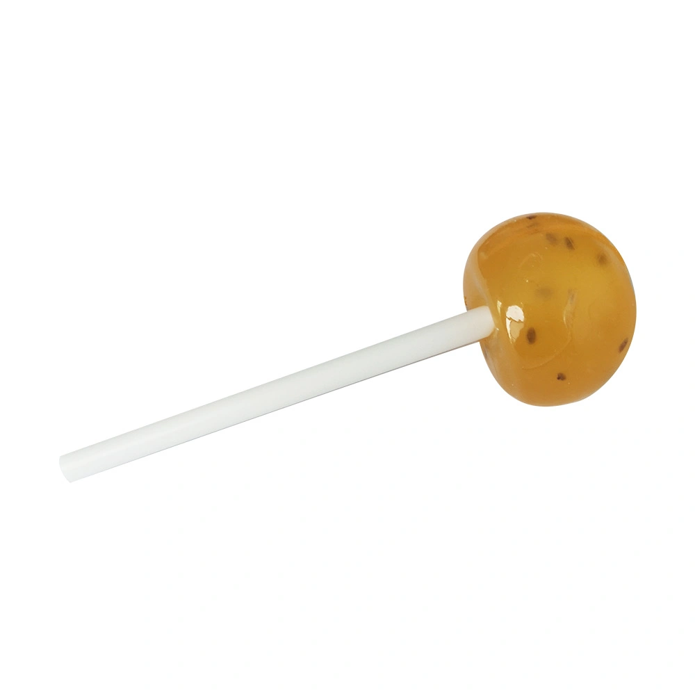 High Elasticity Factory Fruit Flavor Candy Lollipop with Jam Filling