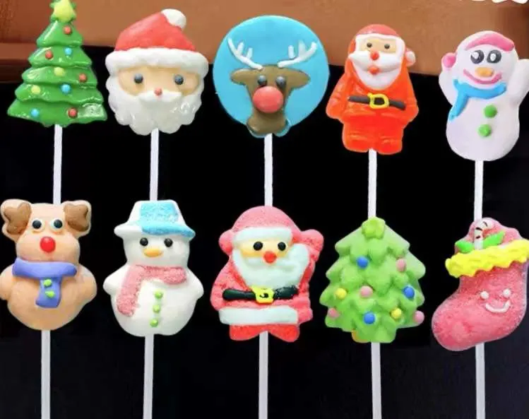 Confectionery Products Halal Handmade Hard Candy Colorful Rotating Lollipop