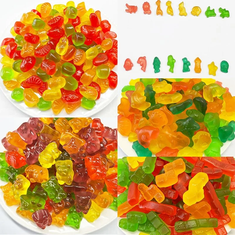 Wholesale Halal Bulk Sweet Sour Soft Candy Different Shape Sugar Coated Gummy Candy