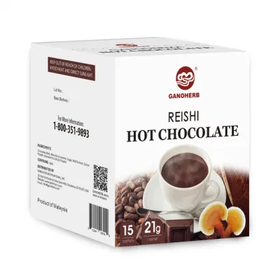 OEM Reishi Mushroom Hot Chocolate with Real Cocoa Mixed with Ganoderma