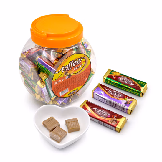 Toffee Candy in Jar
