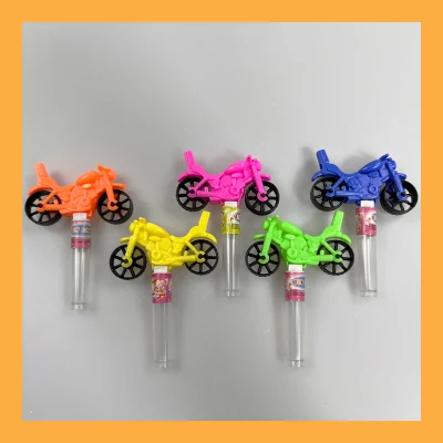 Boys Favorite Toy Harley Motorcycle and Whistle with Multicolored Fruity Hard Candy